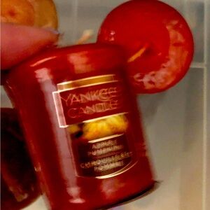 FEW LEFT! 2PK RARE Yankee Candle Votive Apple Pumpkin 🍎🎃